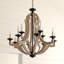 Lustre empire de style bougie à 12 lumières Arpin