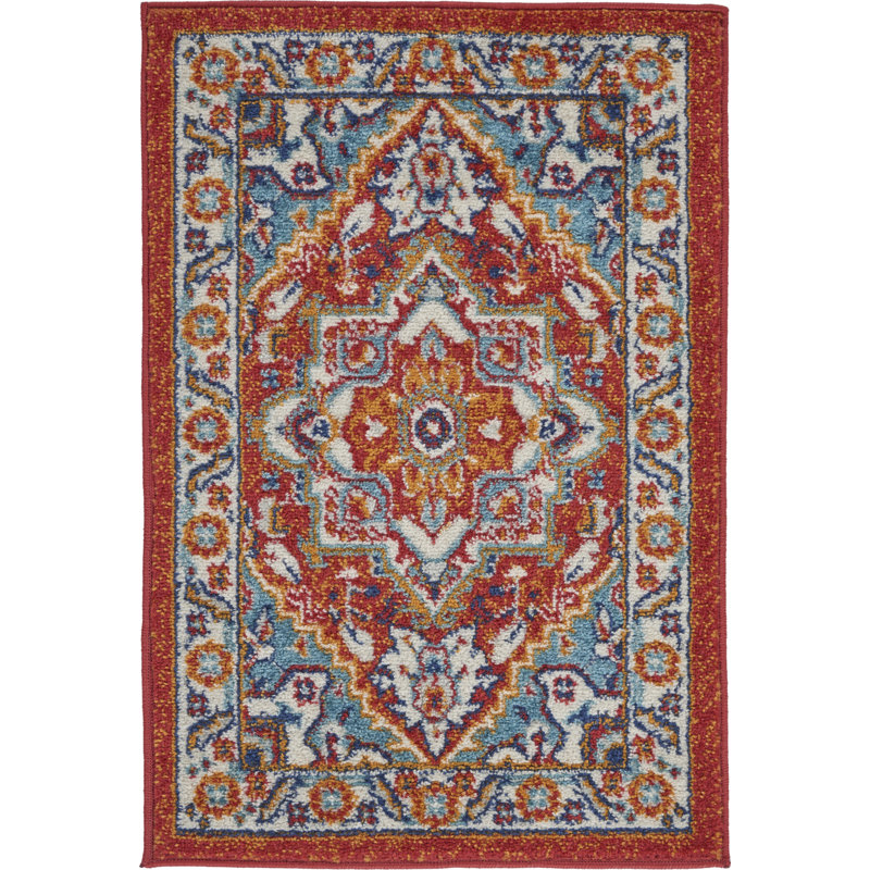 Oriental Indoor Rug, Rectangle 1'10" x 2'10"