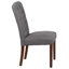 Chaise parsons Prompton avec pieds en acajou-692434462