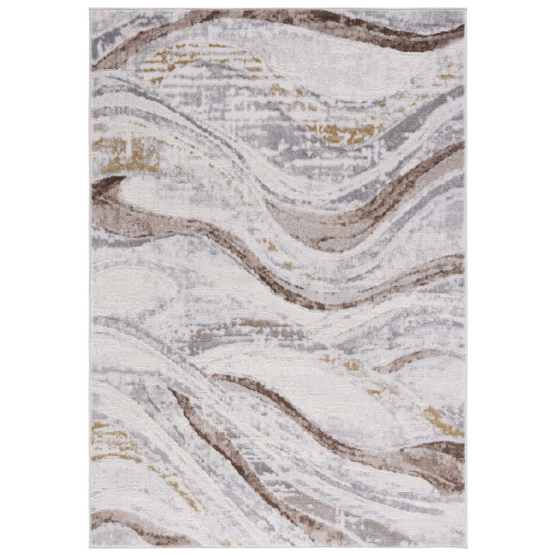 Palma Performance Abstract Rug, Rectangle 5'3" x 7'6"