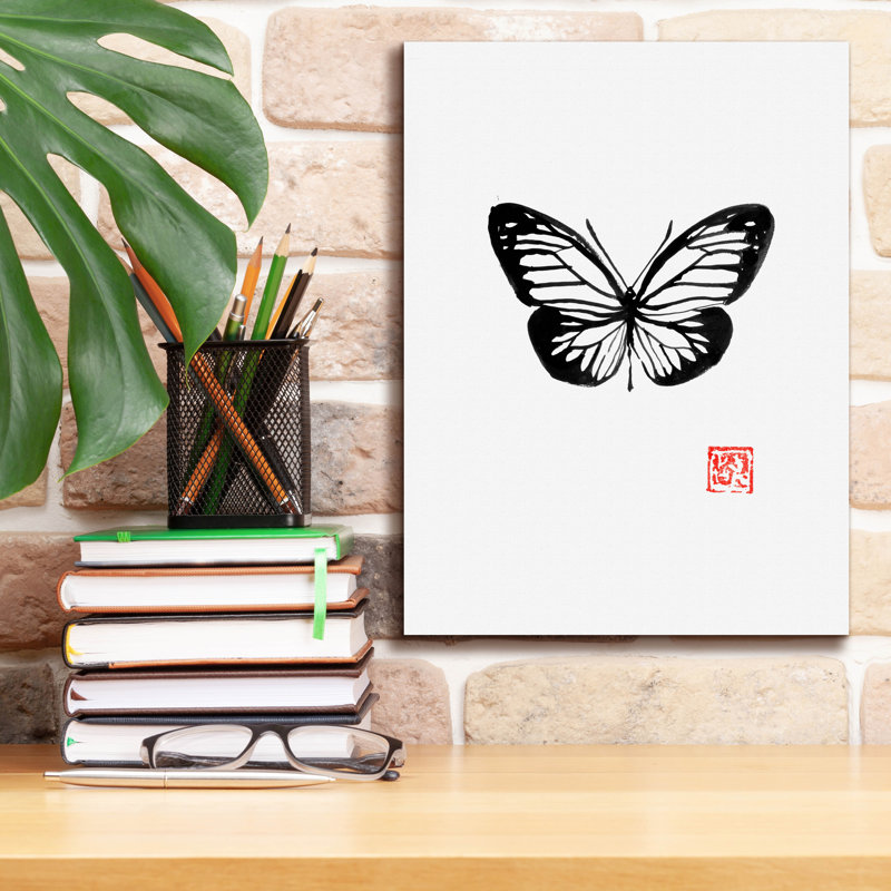 'Papillon' by Pechane, Canvas Wall Art, 16" H x 12" W x 0.75" D