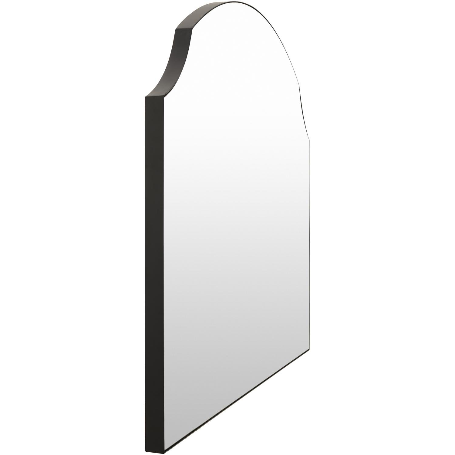 52" Accent Mirror, Matte Black, 38" x 52"