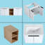 Meuble-lavabo double 60 po avec plateau en céramique Exmoor