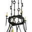 Rustic Lodge 12 - Light Chandelier
