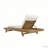 Lounge Chaise Set With Headrest, Space Available On One Side, Acacia Wood In light brown With Water-Resistant Lounge Cushions (Beige & 3-Fold & 4 Inch) – Matching Dark Grey/Cream Version Available-1358410696