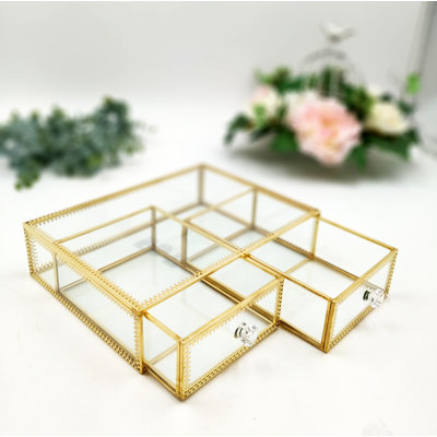 Glass Makeup Organizer