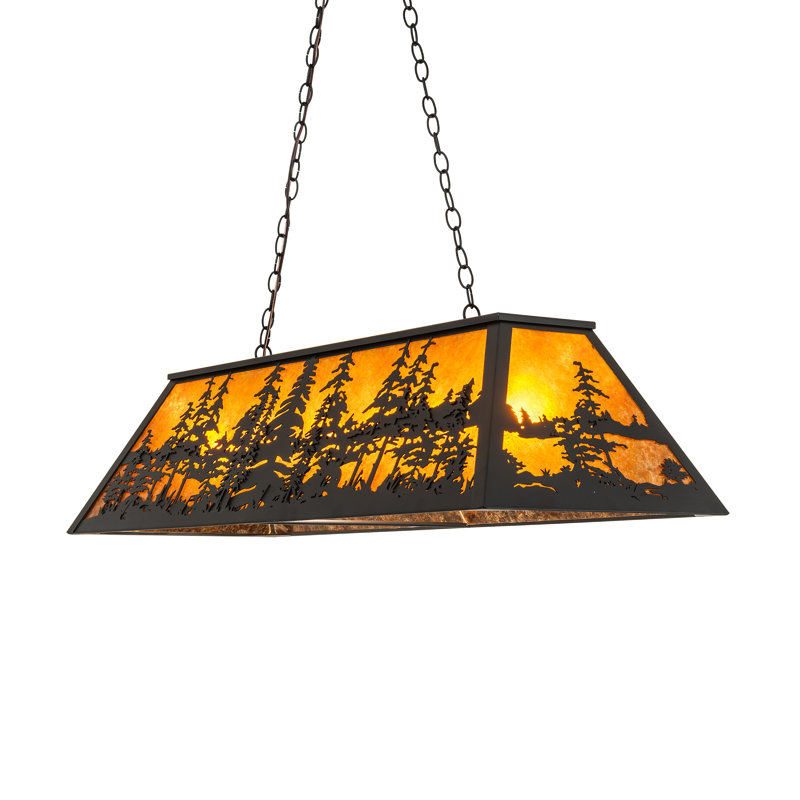 Doby 6 - Light Pendant, 44" H x 48" W x 17" D, Black