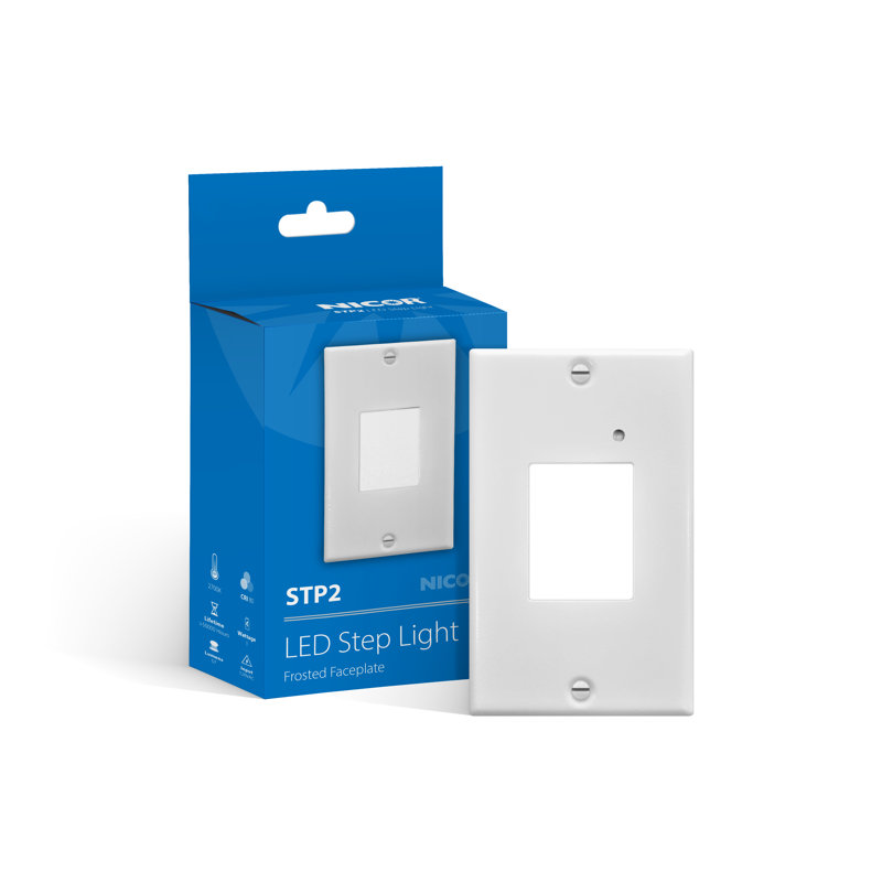 Powder Coated Finish Integrated LED Step Light, White