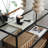Modern Industrial Dresser with 100% Tempered Glass & Metal Frame, Black | 39.4 x 33.5 x 11.8 inches | 4 mm Glass Thickness, Numerous Shelves, Wall-Mountable, Elegant Design for Contemporary Spaces-1250403700