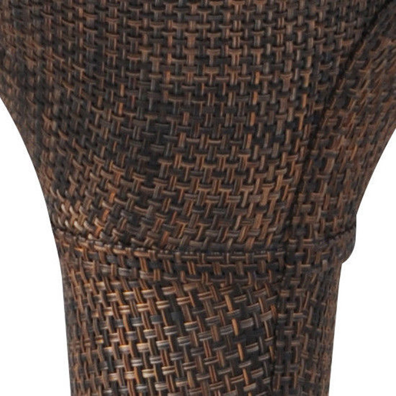 Island Breeze Rattan Wicker Adjustable Swivel Bar Stool - Set of 2