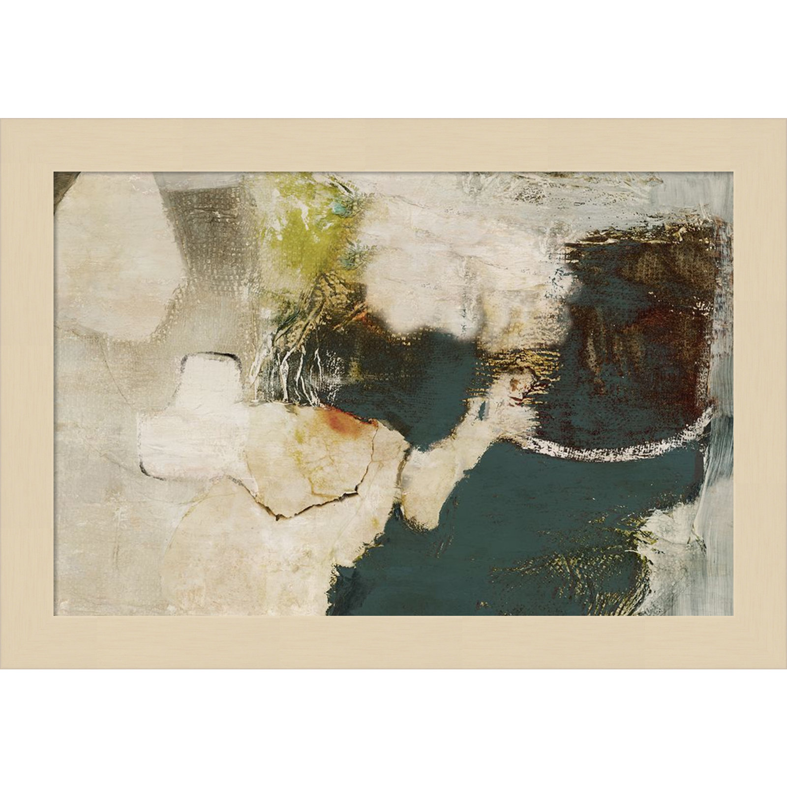 Obscured in Blue Print by PI Studio, Brown, 9" H x 13" W