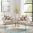 Modern Velvet Upholstered Kitchen Chairs Dining Chairs Set of 2-184720969