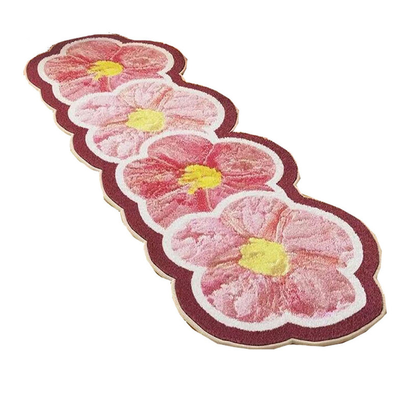 Tapis de salle de bain en microfibre moelleux et moelleux, tapis de salle de bain antidérapant de luxe