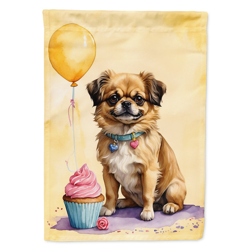 Drapeau «Happy Birthday House», Épagneul tibétain