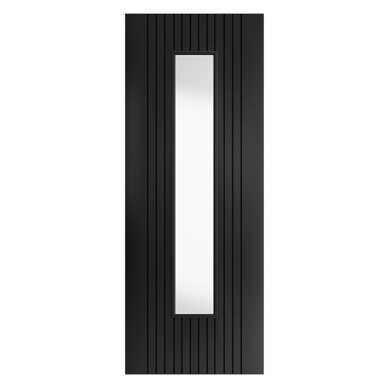 Aria Internal Door, 61cm W x 198.1cm H, Black