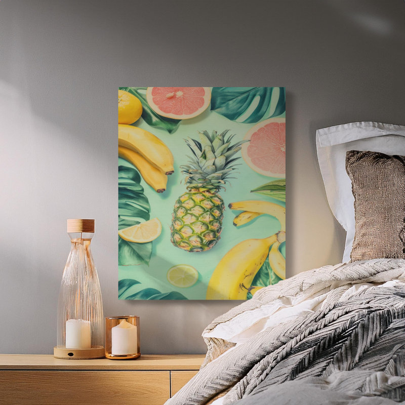 Genola 1 Piece Wrapped Canvas Wall Art Set, 15x30