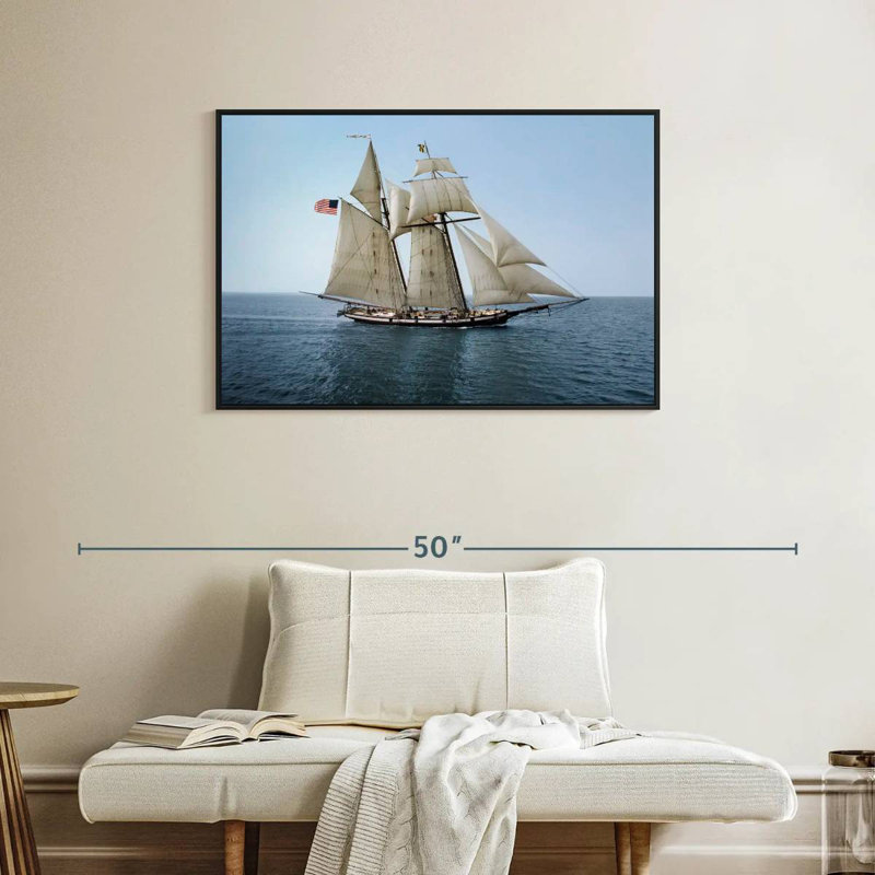 Fierté du navire de Baltimore, Cadre flottant noir, 37 po x 25 po