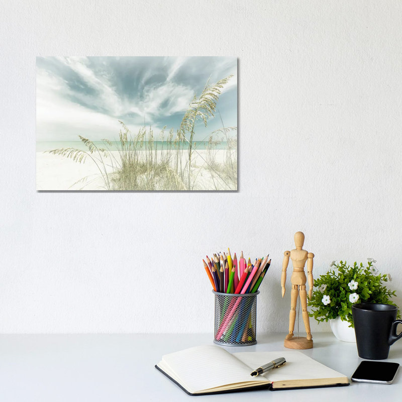 Heavenly Calmness On The Beach by Melanie Viola - Print on Canvas, Wrapped Canvas, 20.32cm H x 30.48cm W x 1.91cm D