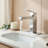 Solid Brass Single Handle Bathroom Faucet, Single Hole Bathroom Sink Faucet with Drain Assembly & Deck Plate-82959764