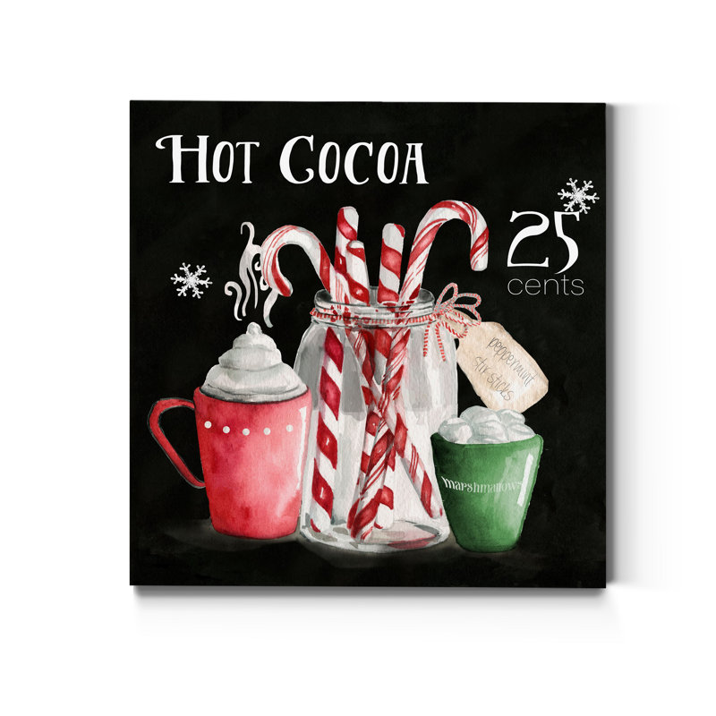 Cocoa Chalk - Wrapped Canvas Print, 10" H x 10" W x 1.5" D