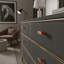 Bouton d'armoire à barre en T ROUS Hardware - Bouton de tiroir en aluminium massif, finition mate, 1 compte-90840675