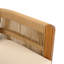 Ensemble repas d'extérieur en bois d'acacia avec coussins 5 pièces Cedaridge-118033433
