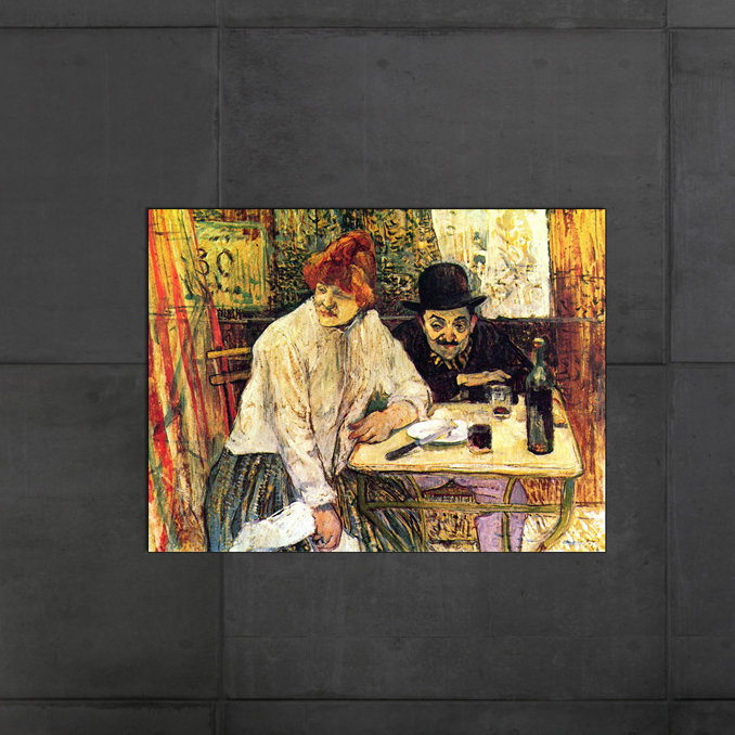 Henri De Toulouse-Lautrec - Wrapped Canvas Painting, 60cm H x 80cm W x 1.8cm D