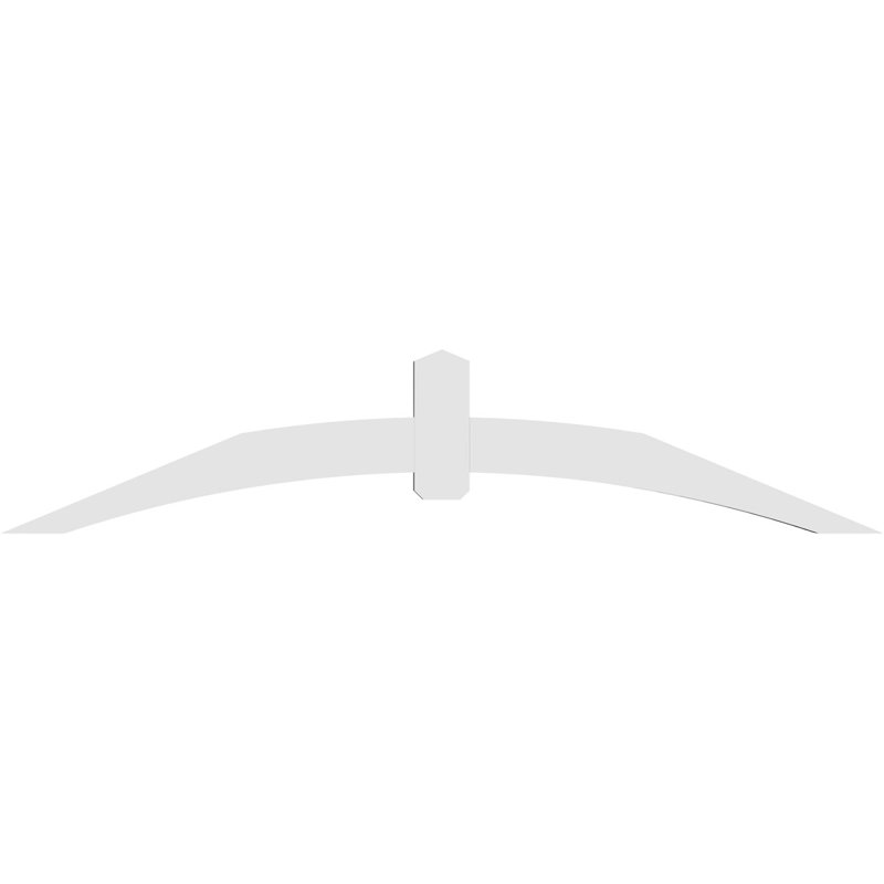 Support pour pignon en PVC Archdale, H 20 po x l 96 po (pas 5/12), P 4 po x F 6 po