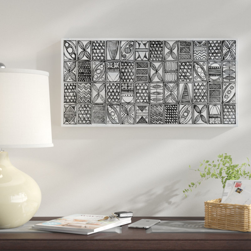 « patterns of the amazon i bw », impression sur toile, H 12 po x l 24 po x P 1,5 po