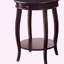 Table d'appoint noire avec tiroir