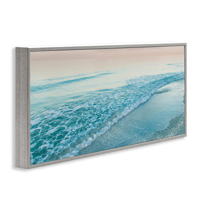 Luminous Sunset over Beach Framed Giclee, design by Mary Lou Johnson