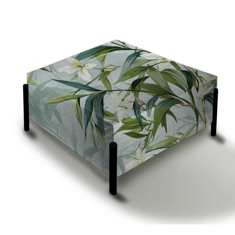 Grand repose-pieds tropical tropical en bambou Zen I