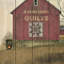 Rustic Amish Quilt Barn Wood Picket Fence, art mural