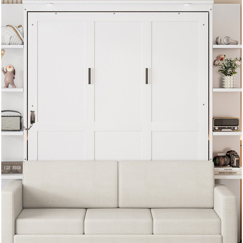 Queen Size Murphy Bed Wall Bed With Sofa