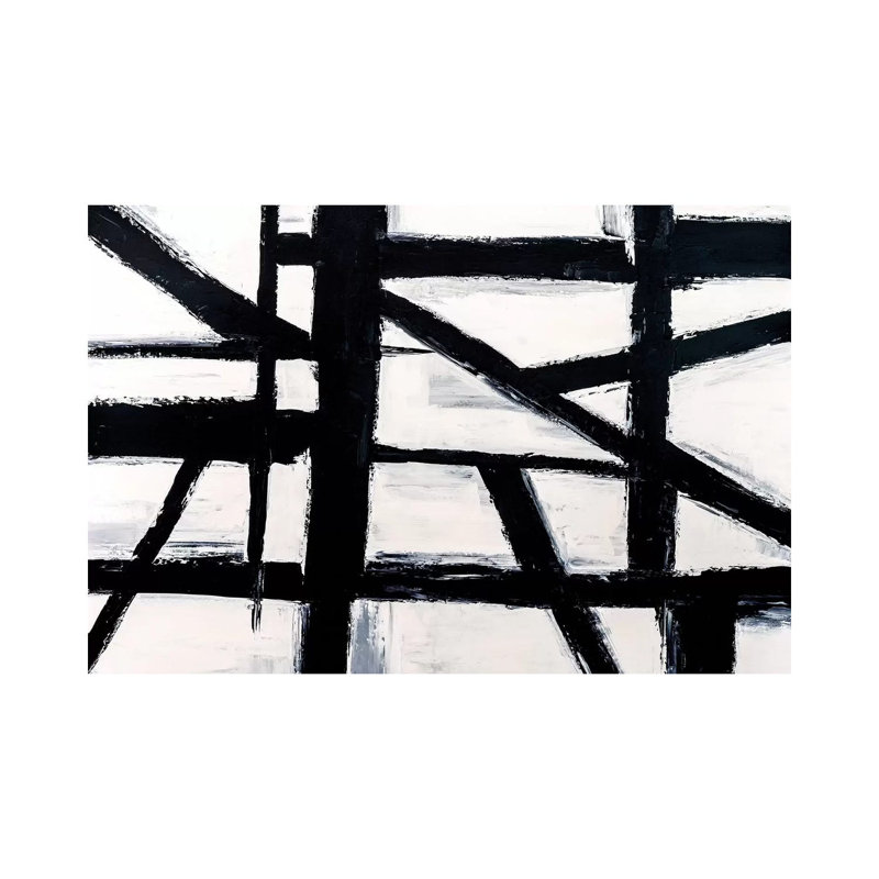 Building Blocks I by Nikki Chauhan - Painting on Canvas, 101.6 cm H x 66.04 cm W x 1.91 cm D, Wrapped Canvas