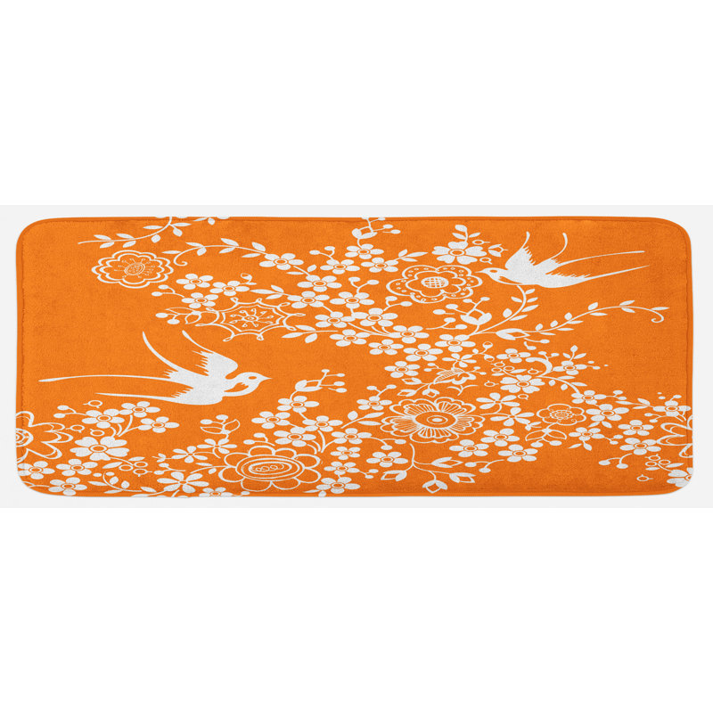 Cottage / Country Floral Synthetic Kitchen Mat