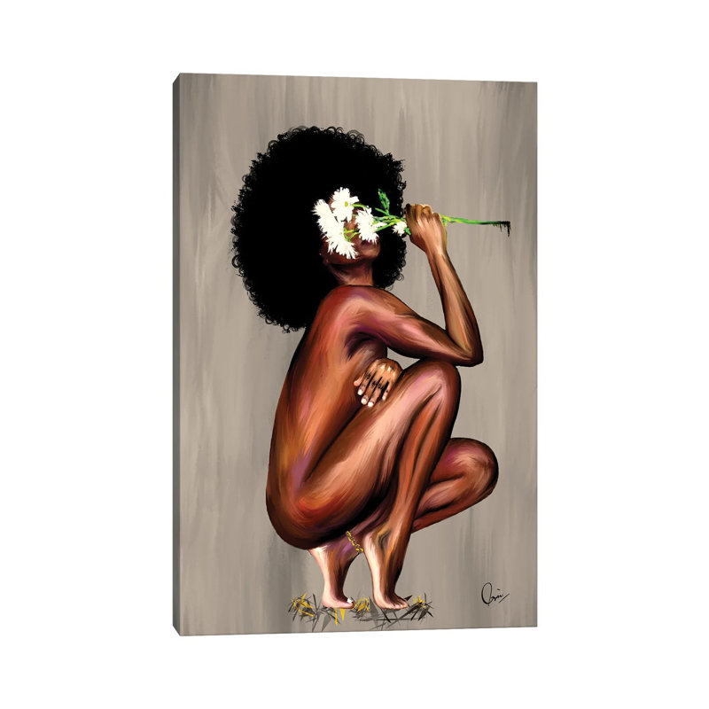 Floral Queen par Crixtover Edwin - impression sur toile tendue, H 26 po x l 18 po x 1,5 po