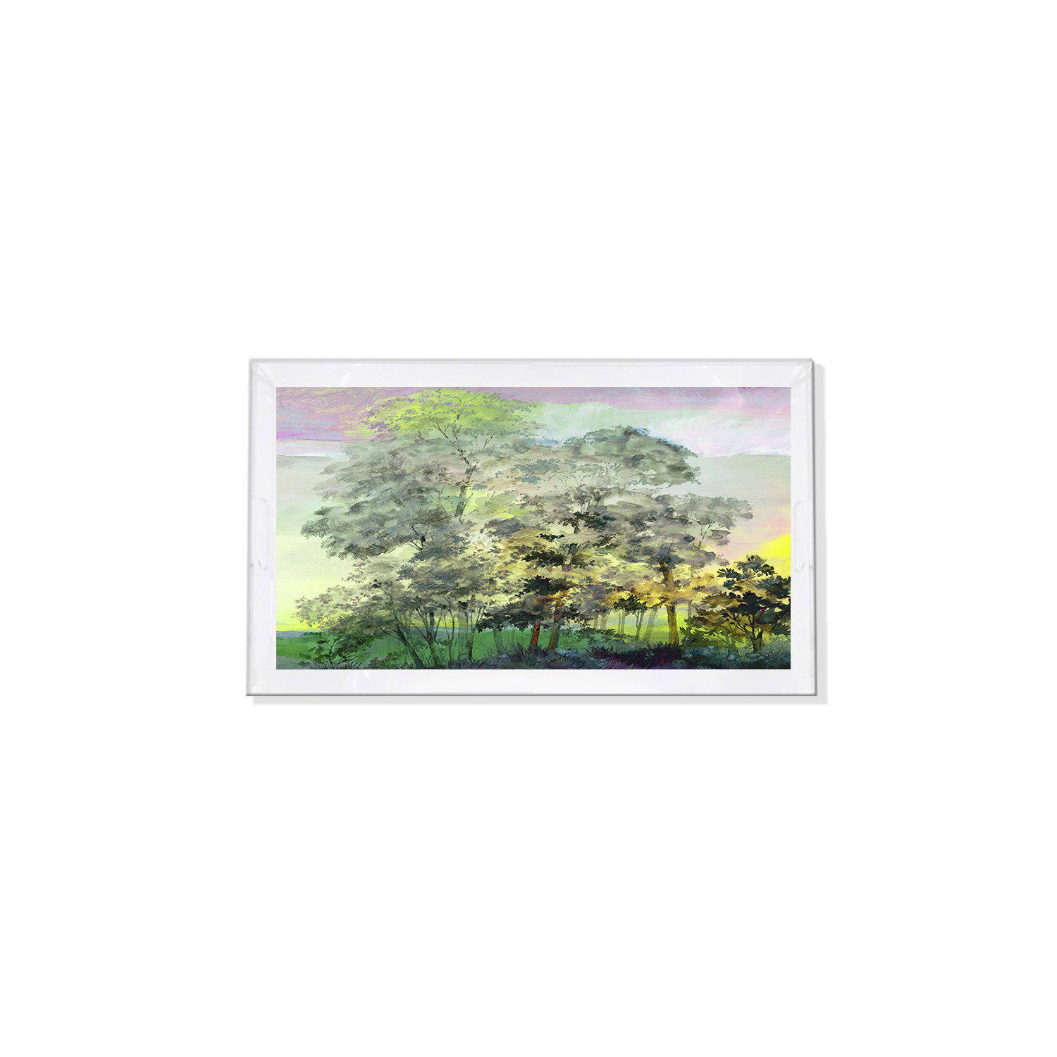 Nicolette Mayer Forest For The Trees Acrylic Rectangle Decorative Tray ...