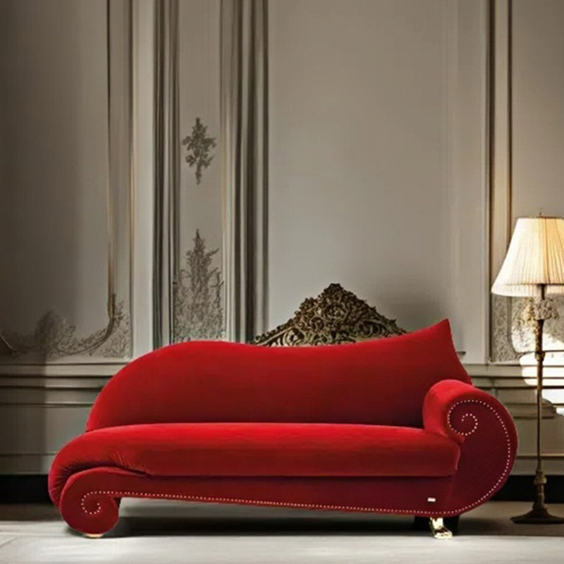 Chaise longue élégante paresseuse rétro, Orienté à droite