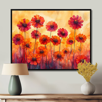 Art mural «Mersepress - Zinnias»
