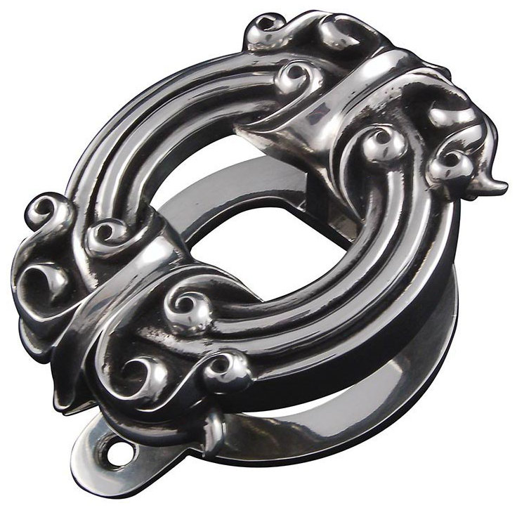 Sforza Door Knocker, Antique Silver