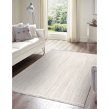 Hinote Solid Colour Flatweave Area Rug