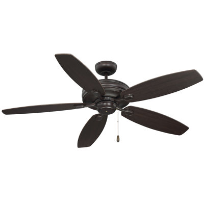 Ventilateur de plafond standard à 5 pales de 52 po avec chaîne de traction Luyster