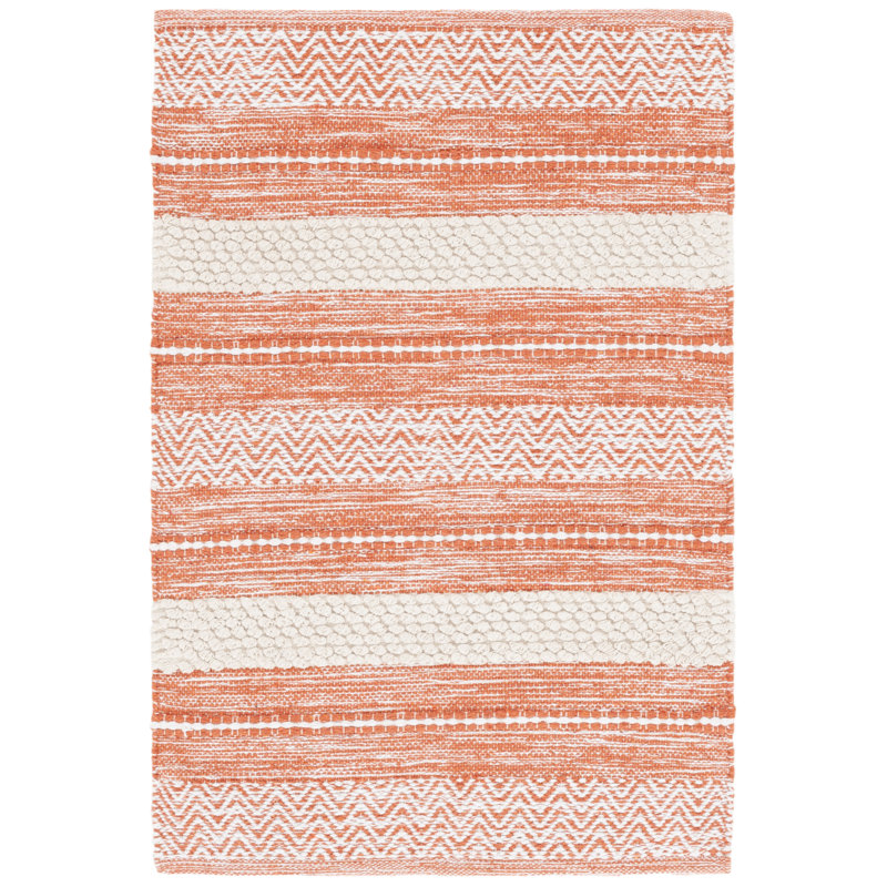 Tapis orange / ivoire Fransien 976, Rectangle 4pi x 6 pi