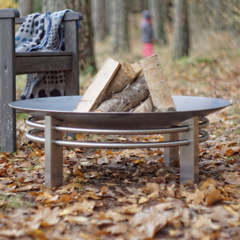 Nova Round Stainless Steel Wood Burning Smokeless Fire Pit