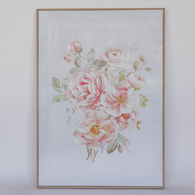 Flowers In Bloom Canvas Print Framed Artwork