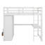 Lit mezzanine en bois avec garde-robe intégré, bureau, tablettes de rangement et tiroirs-1115180889