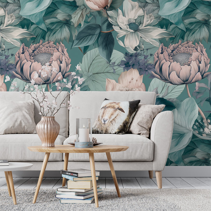 Papier peint floral Serene Botanical Bloom