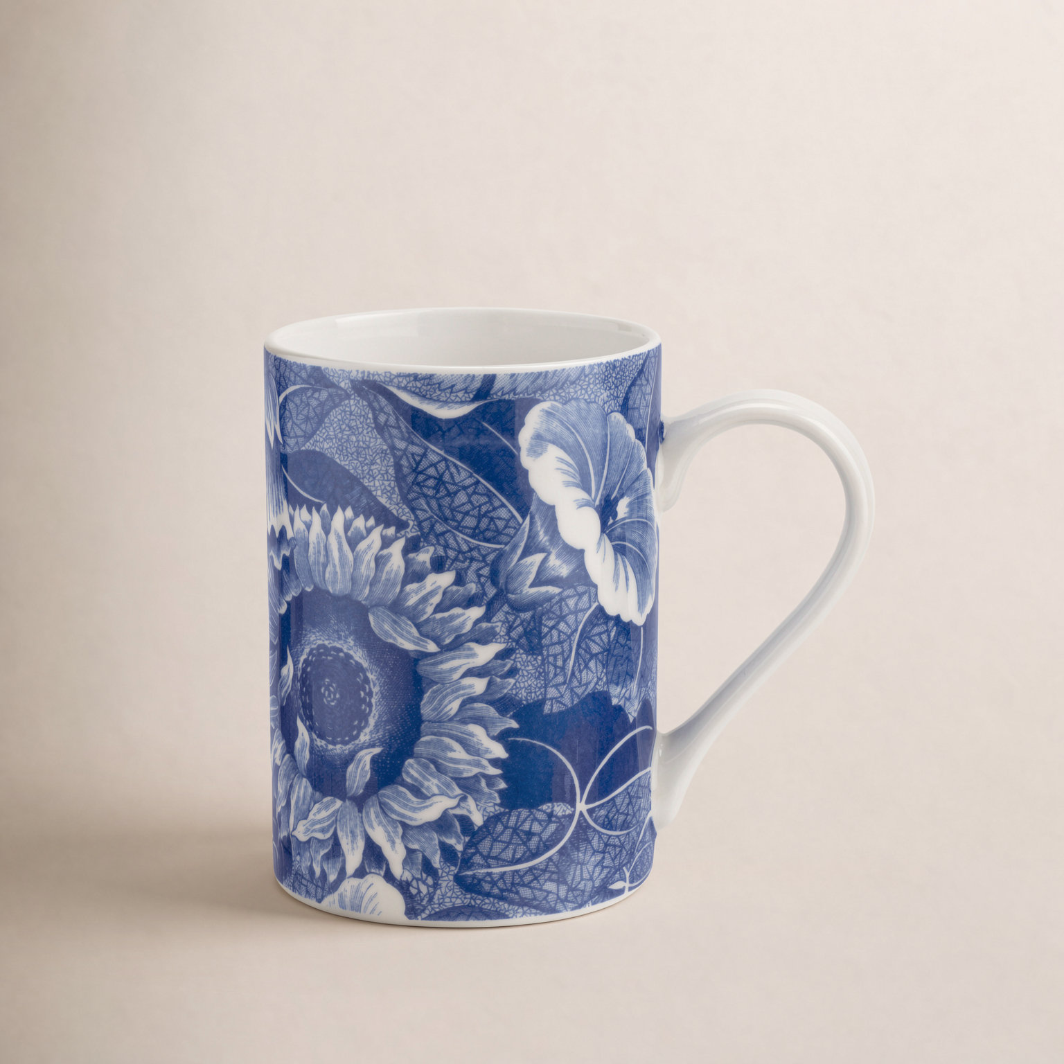 Blue Room Sunflower Porcelain Mug