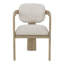 Table de salle à manger moderne avec finition chêne 5 pièces et chaises à rallonge beige-819730025